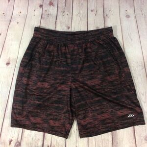 Pro Player Red and Black Athletic Shorts With Pockets - Size Large
